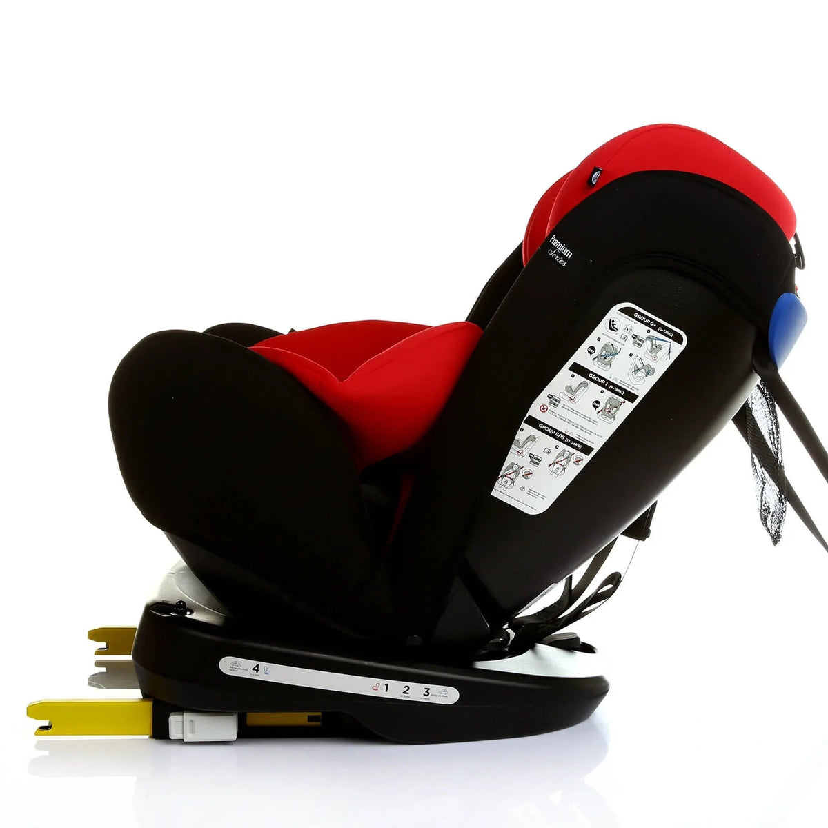 baby plus Orbitfix Group 0+/1/2/3 (Birth to 12 Years) Car Seat - Black Red | Luxury Home Accessories | Heulog Glow