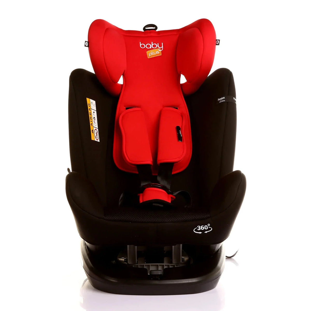 baby plus Orbitfix Group 0+/1/2/3 (Birth to 12 Years) Car Seat - Black Red | Luxury Home Accessories | Heulog Glow
