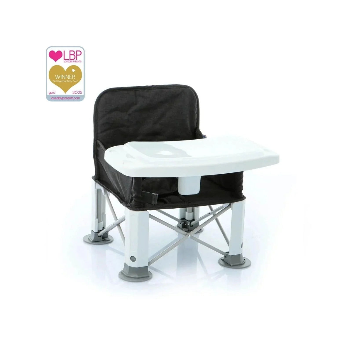 baby plus Picnic Booster Highchair - Dark Grey | Luxury Home Accessories | Heulog Glow