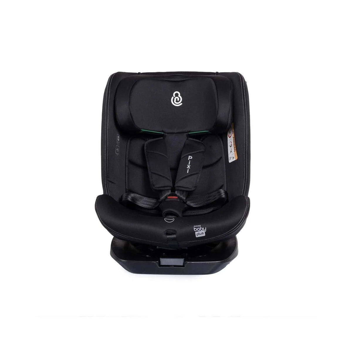 baby plus Pixi i-Size Group 0+/1/2/3 (Birth to 12 Years) Car Seat - Black | Luxury Home Accessories | Heulog Glow