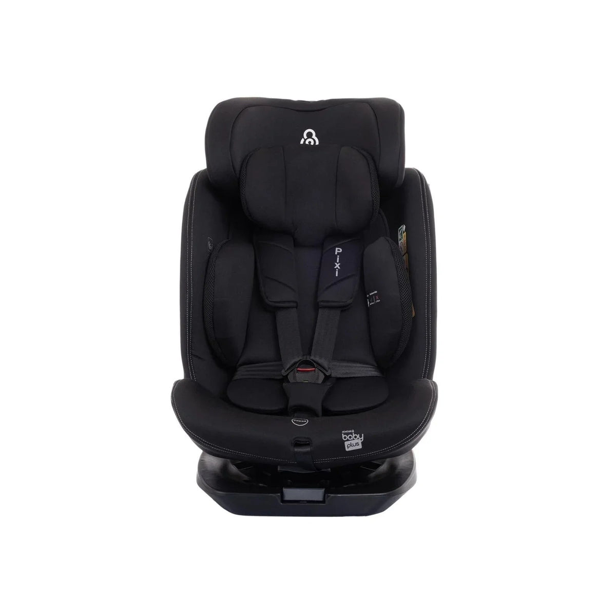 baby plus Pixi i-Size Group 0+/1/2/3 (Birth to 12 Years) Car Seat - Black | Luxury Home Accessories | Heulog Glow