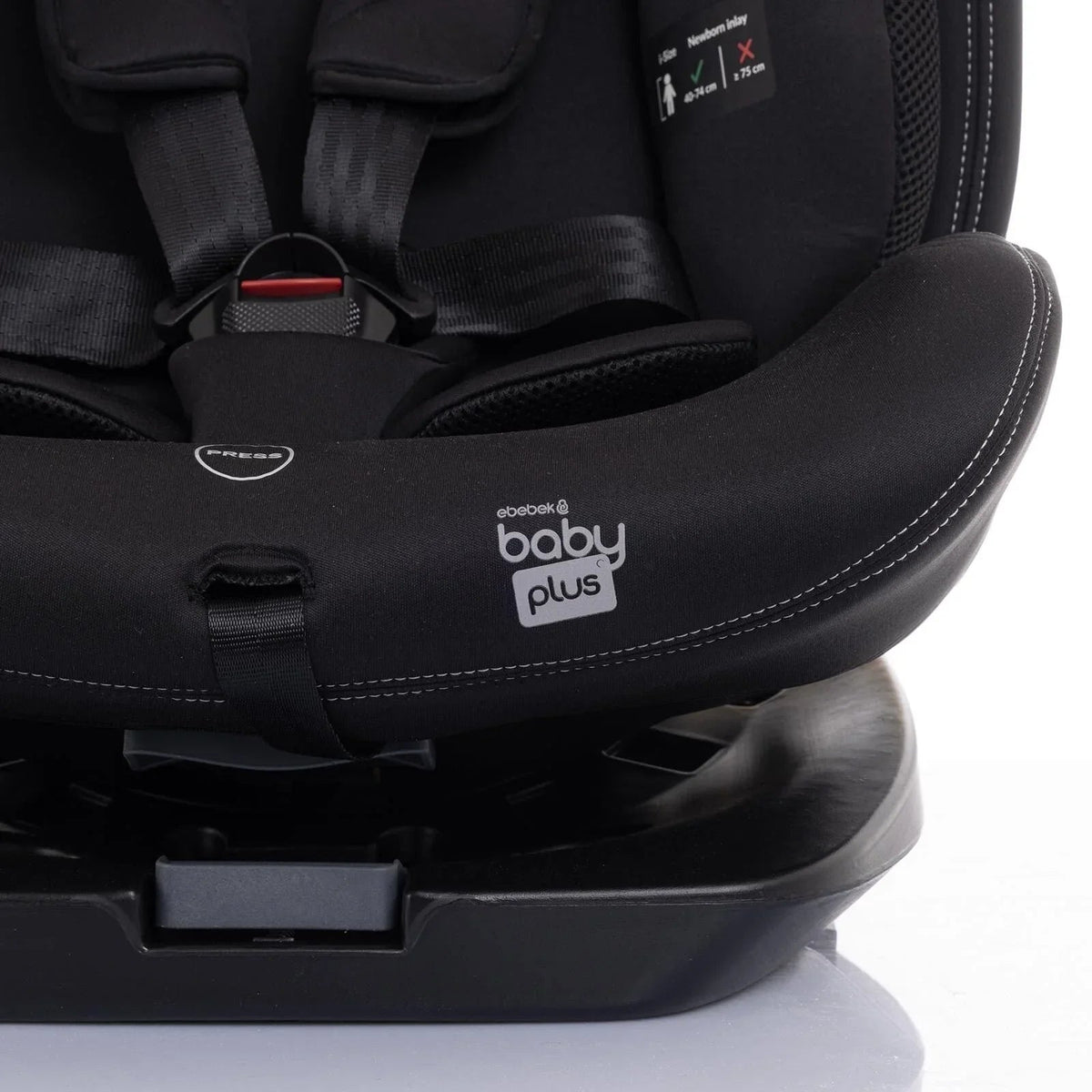 baby plus Pixi i-Size Group 0+/1/2/3 (Birth to 12 Years) Car Seat - Black | Luxury Home Accessories | Heulog Glow