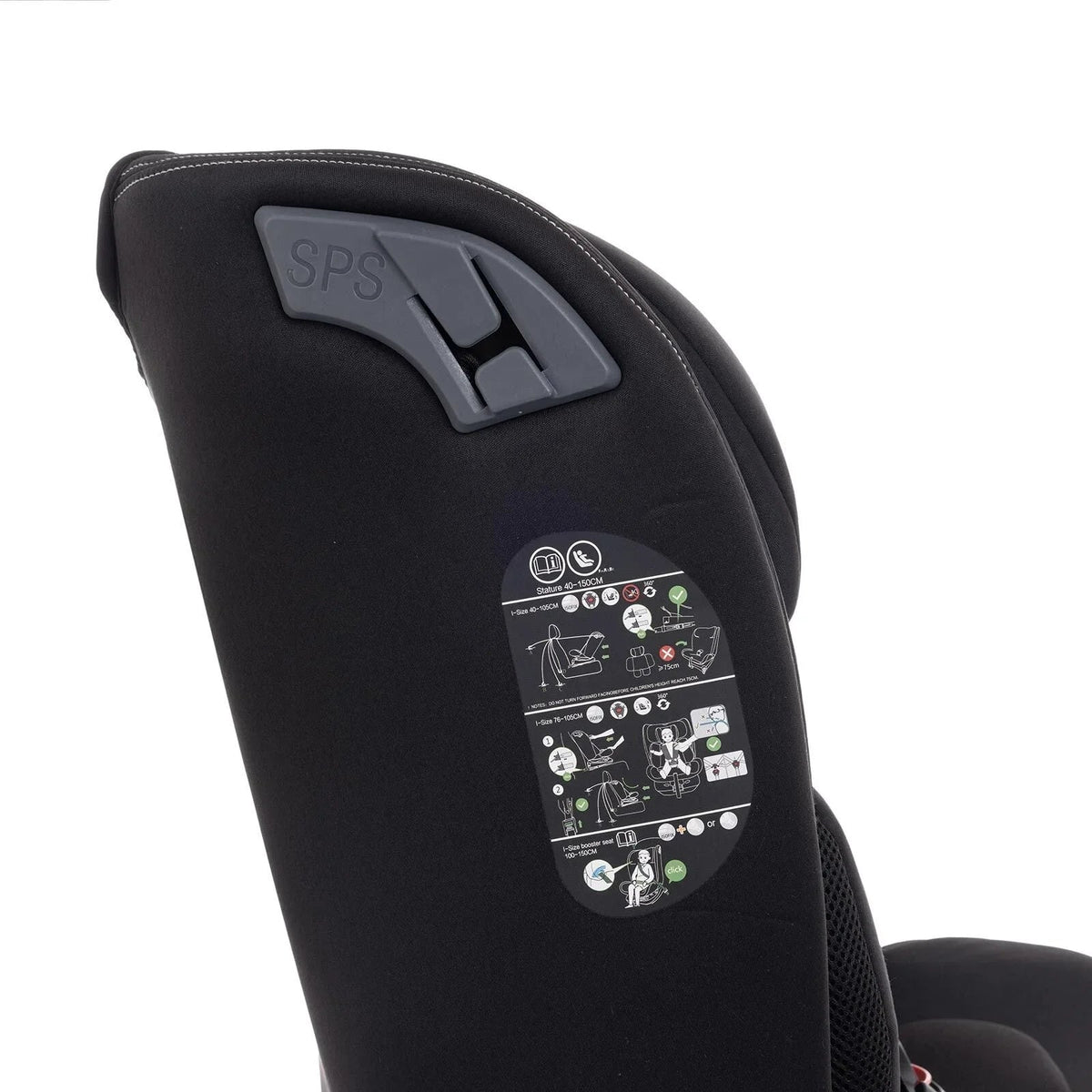 baby plus Pixi i-Size Group 0+/1/2/3 (Birth to 12 Years) Car Seat - Black | Luxury Home Accessories | Heulog Glow