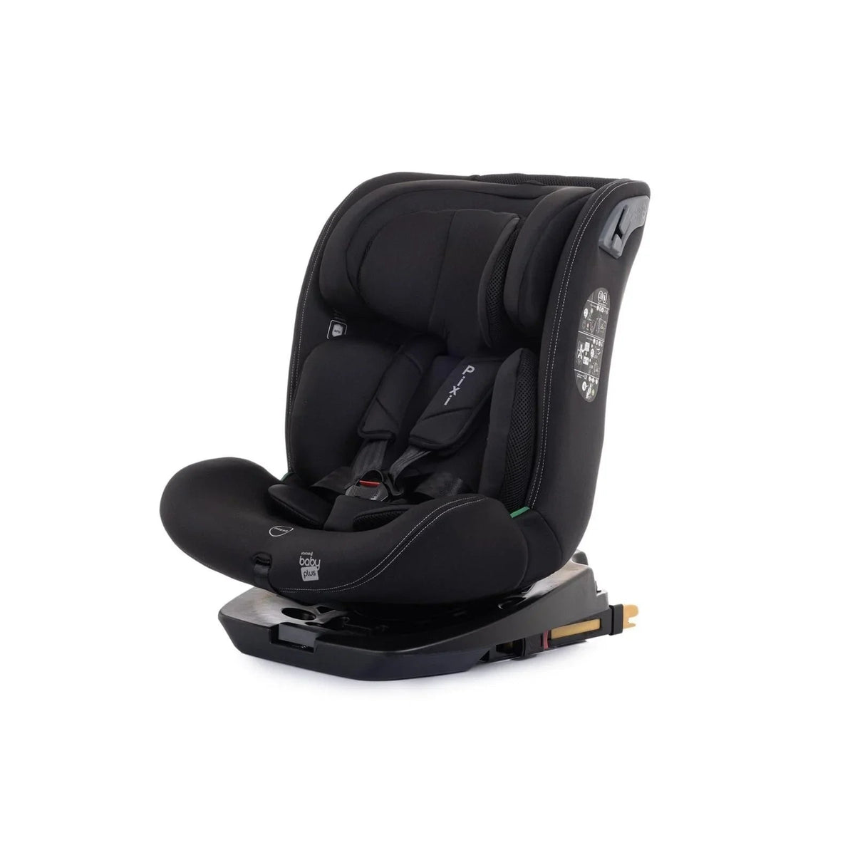 baby plus Pixi i-Size Group 0+/1/2/3 (Birth to 12 Years) Car Seat - Black | Luxury Home Accessories | Heulog Glow
