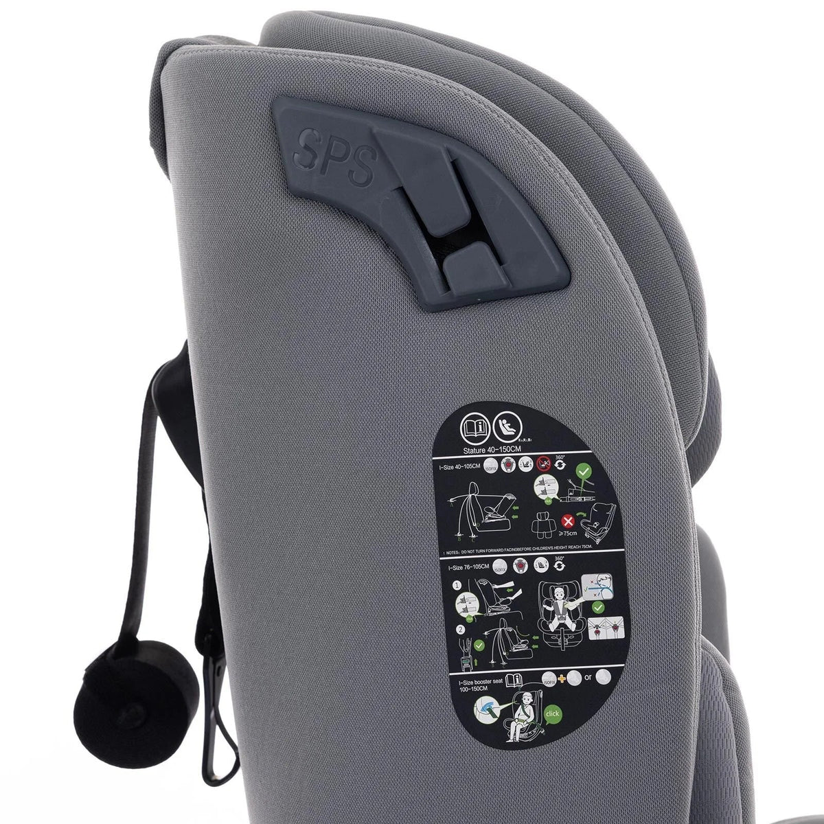 baby plus Pixi i-Size Group 0+/1/2/3 (Birth to 12 Years) Car Seat - Grey | Luxury Home Accessories | Heulog Glow