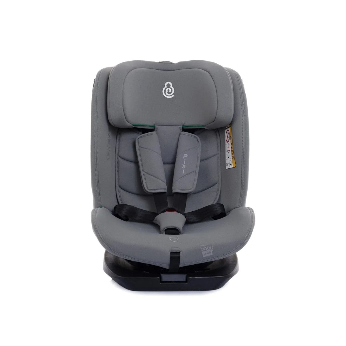 baby plus Pixi i-Size Group 0+/1/2/3 (Birth to 12 Years) Car Seat - Grey | Luxury Home Accessories | Heulog Glow