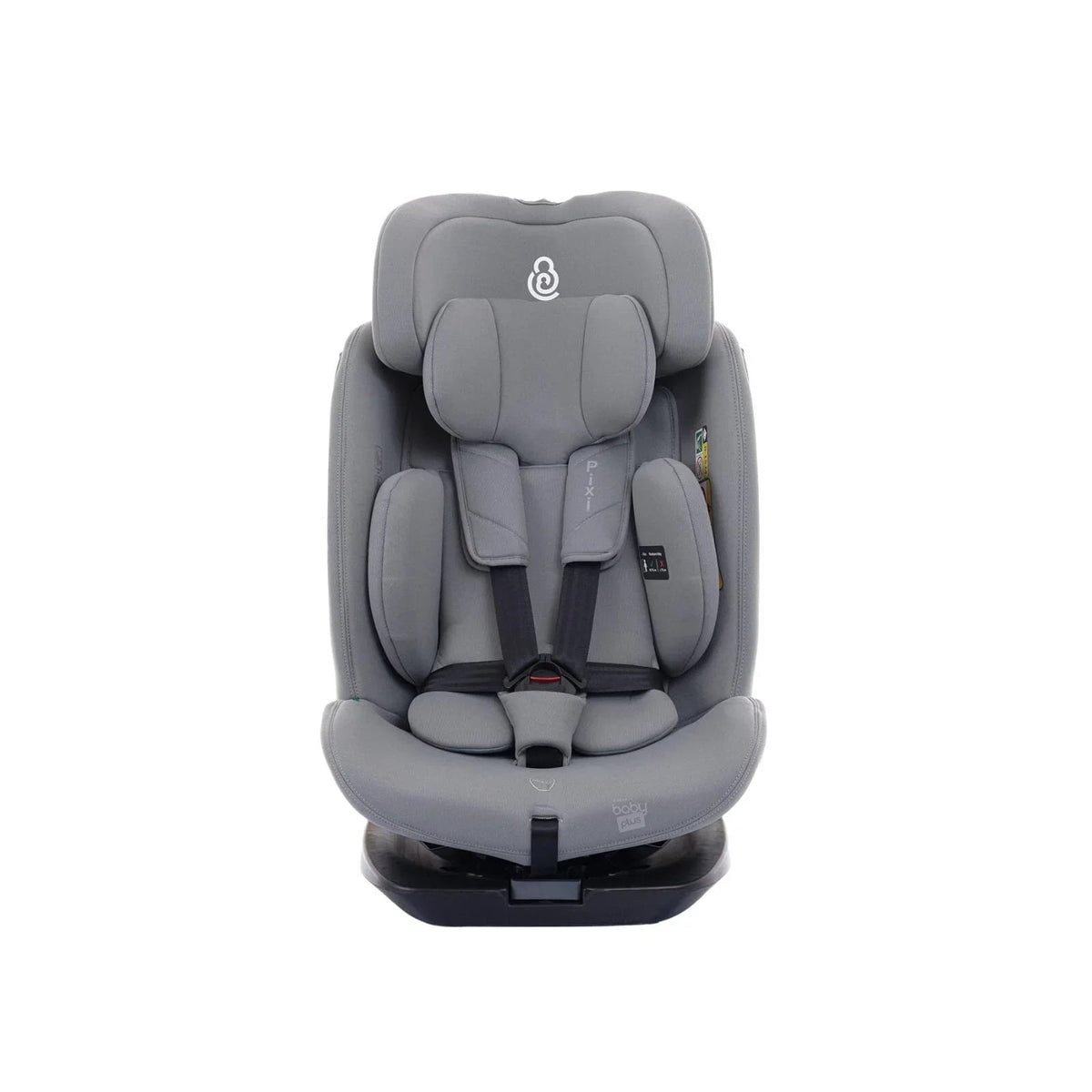 baby plus Pixi i-Size Group 0+/1/2/3 (Birth to 12 Years) Car Seat - Grey | Luxury Home Accessories | Heulog Glow