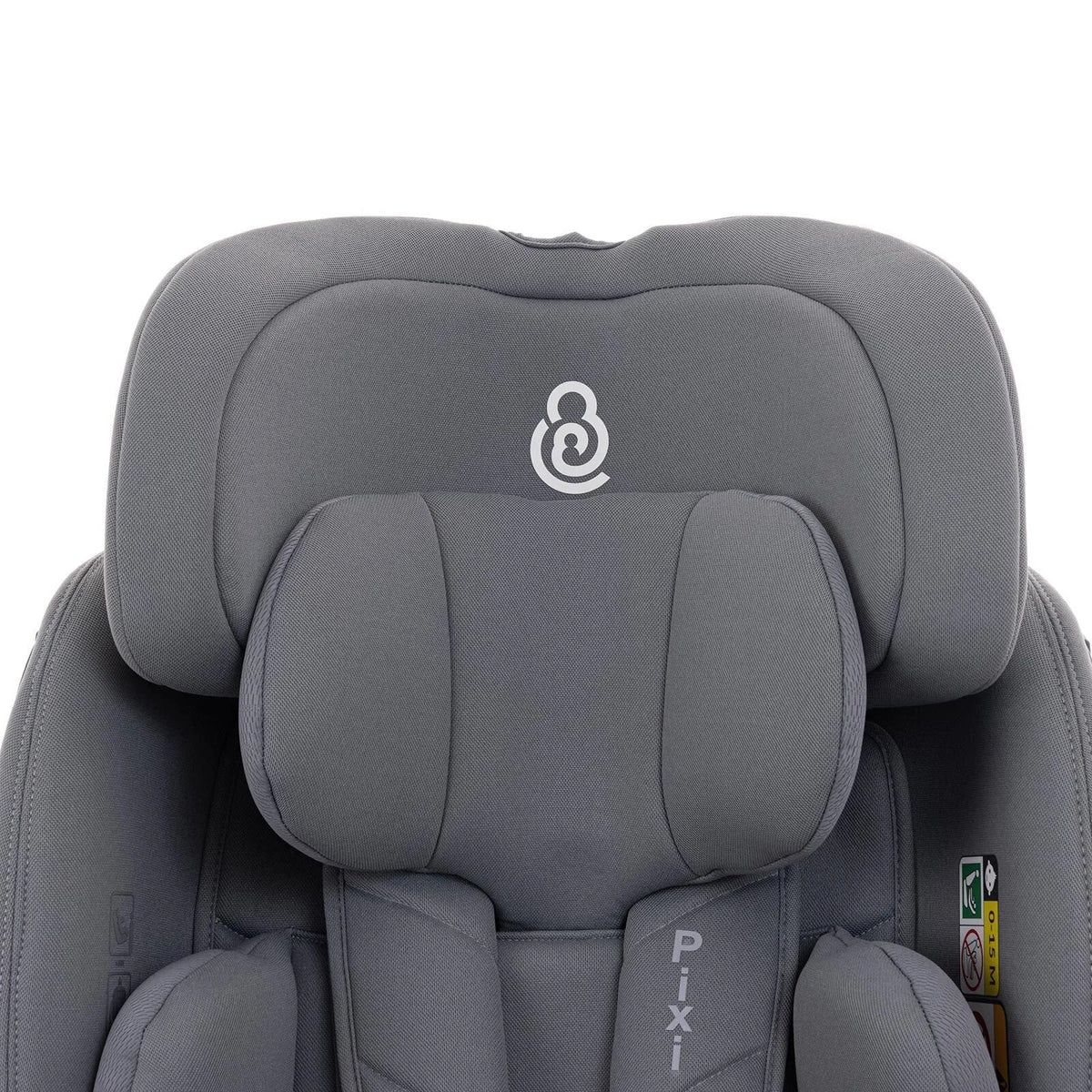 baby plus Pixi i-Size Group 0+/1/2/3 (Birth to 12 Years) Car Seat - Grey | Luxury Home Accessories | Heulog Glow