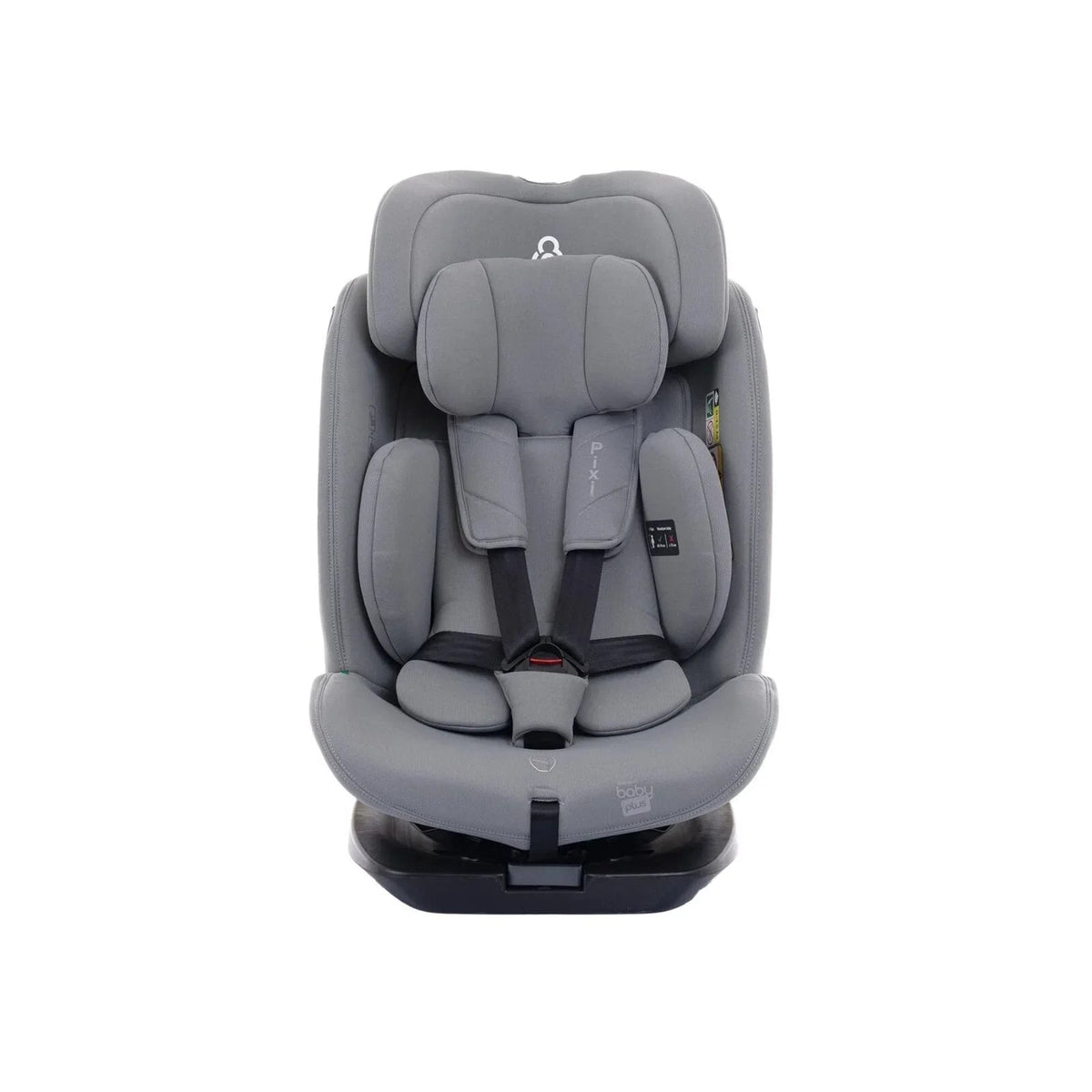 baby plus Pixi i-Size Group 0+/1/2/3 (Birth to 12 Years) Car Seat - Grey | Luxury Home Accessories | Heulog Glow
