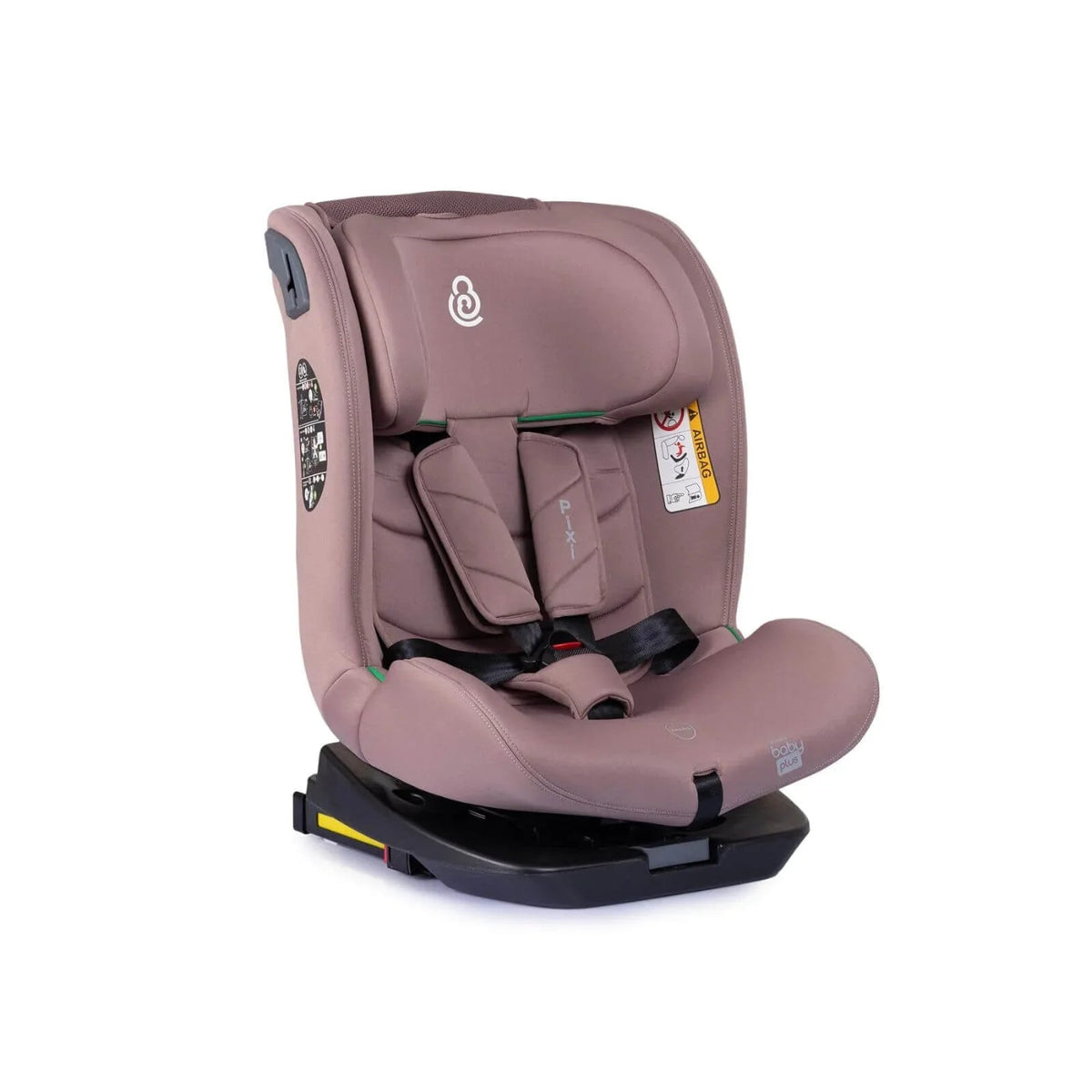 baby plus Pixi i-Size Group 0+/1/2/3 (Birth to 12 Years) Car Seat - Pink | Luxury Home Accessories | Heulog Glow