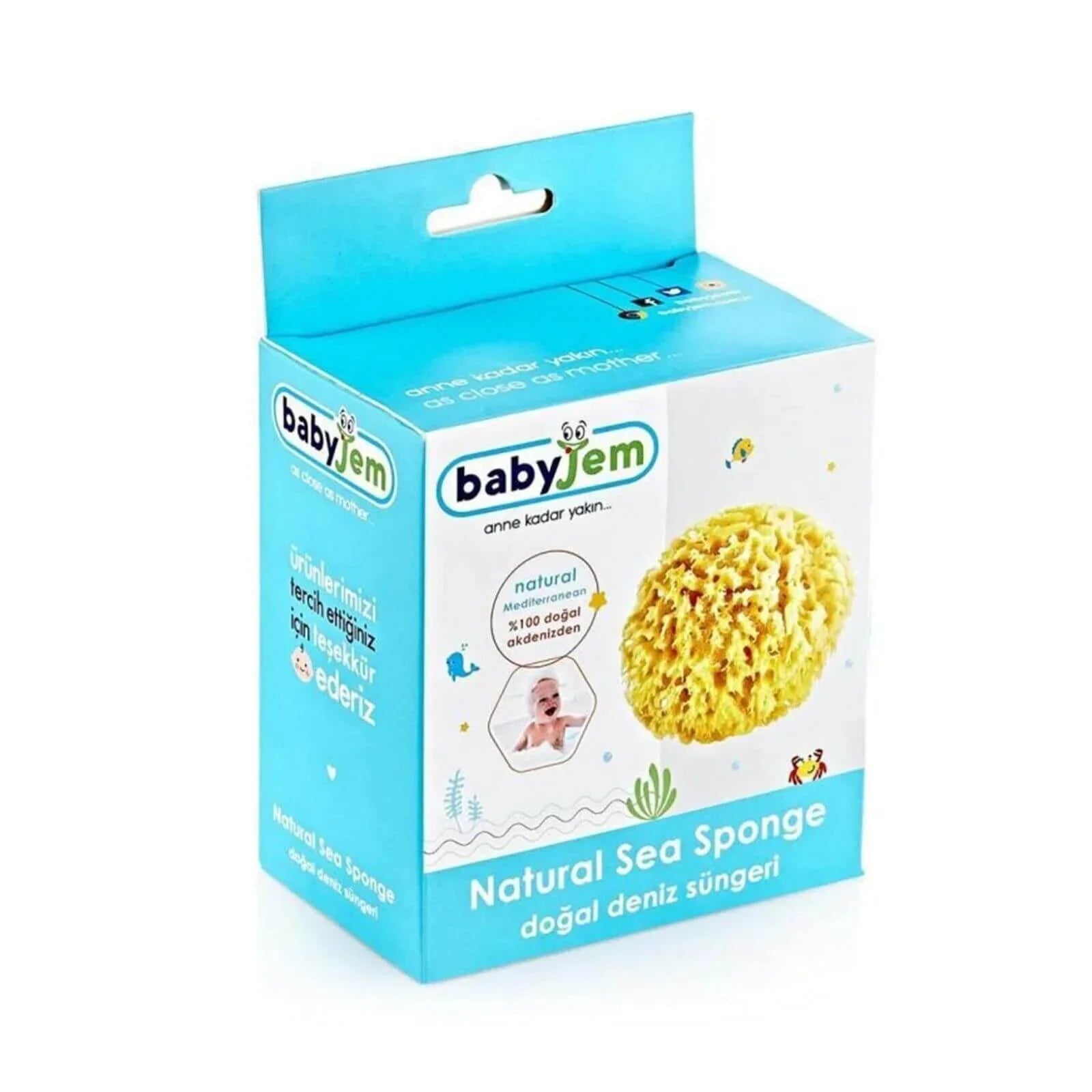 Babyjem Natural Sea Bath Sponge | Luxury Home Accessories | Heulog Glow