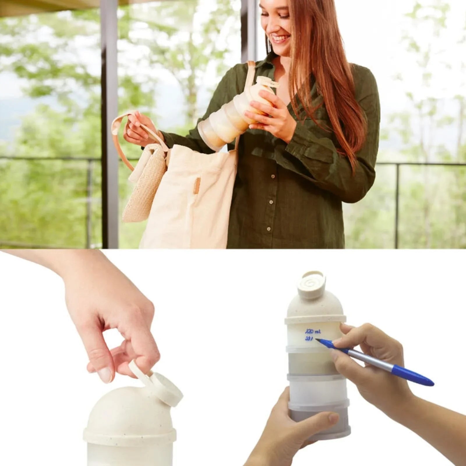 Babymoov Babydose Powdered Milk Dispenser - Mineral | Luxury Home Accessories | Heulog Glow