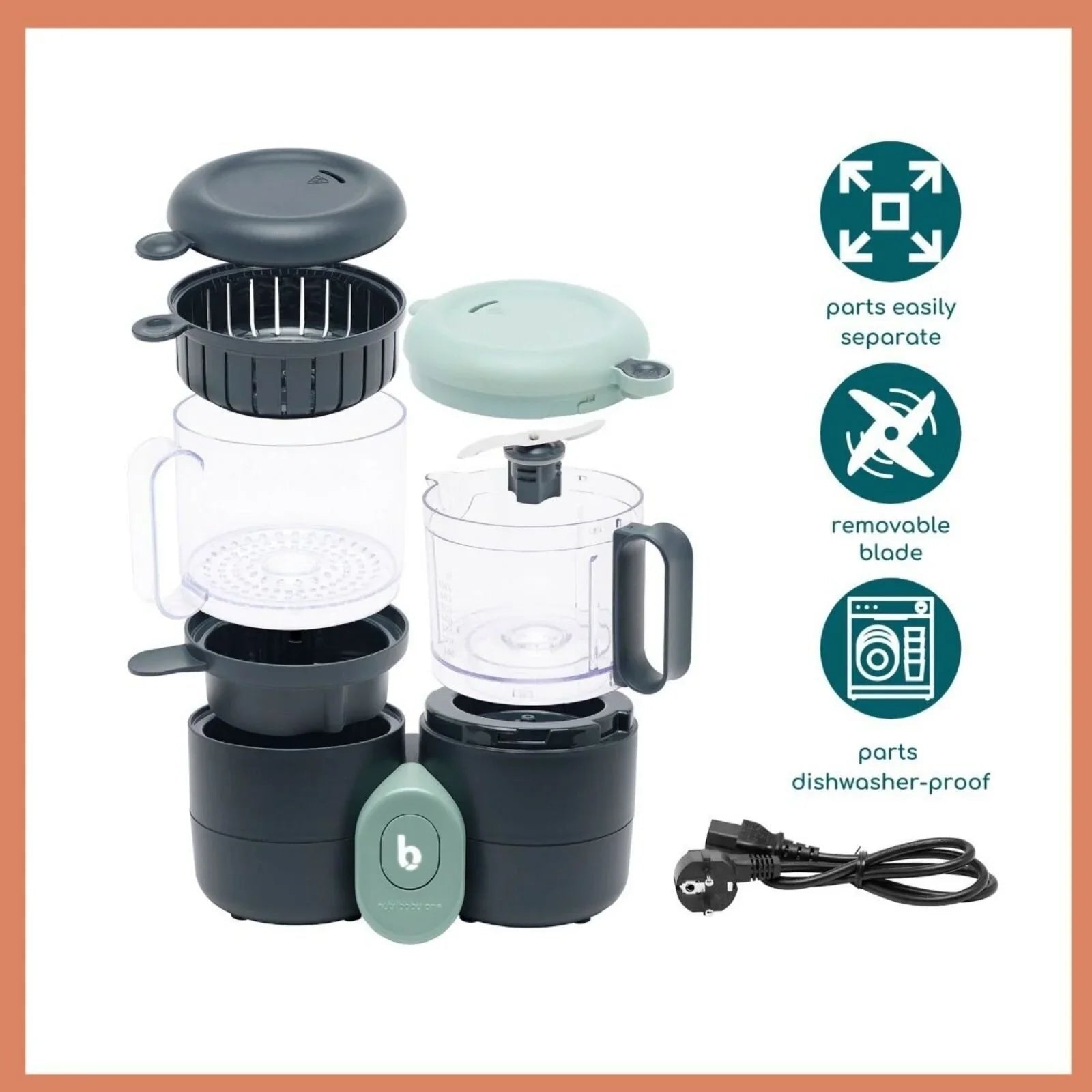 Babymoov Nutribaby One 4-in-1 Food Prep Machine | Luxury Home Accessories | Heulog Glow