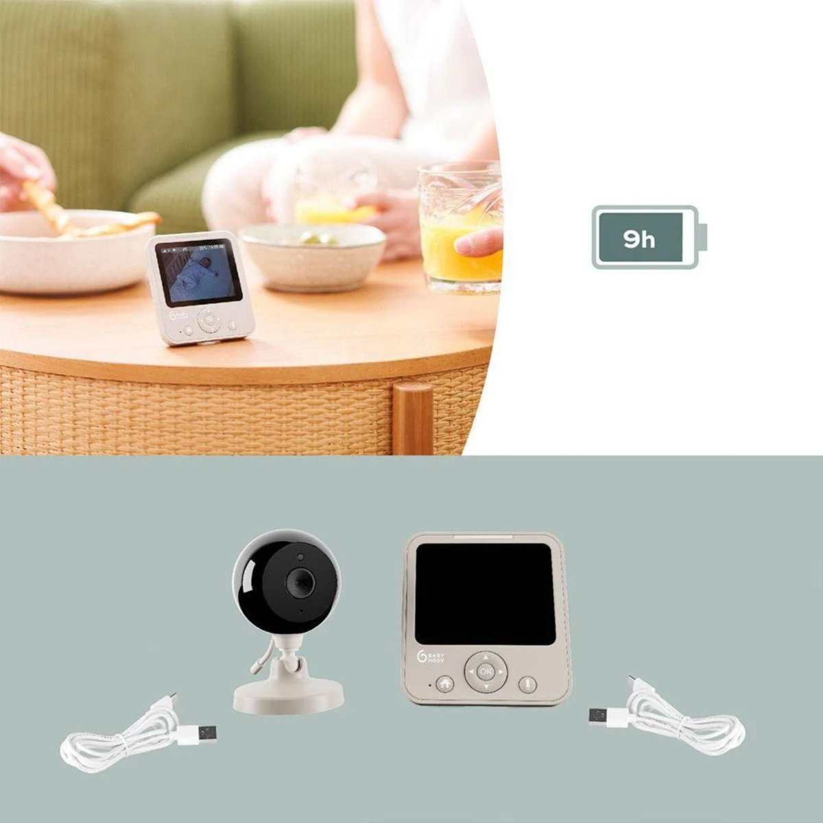 Babymoov Yoo Start Baby Video Monitor | Luxury Home Accessories | Heulog Glow