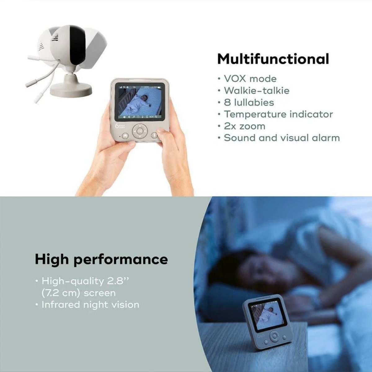 Babymoov Yoo Start Baby Video Monitor | Luxury Home Accessories | Heulog Glow