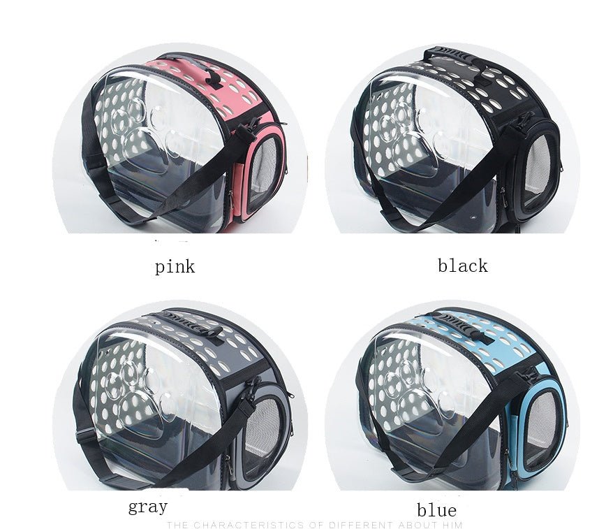 Bag out portable transparent cat dog backpack foldable four-sided breathable Messenger portable cat bag | Luxury Home Accessories | Heulog Glow