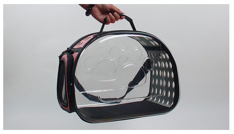 Bag out portable transparent cat dog backpack foldable four-sided breathable Messenger portable cat bag | Luxury Home Accessories | Heulog Glow