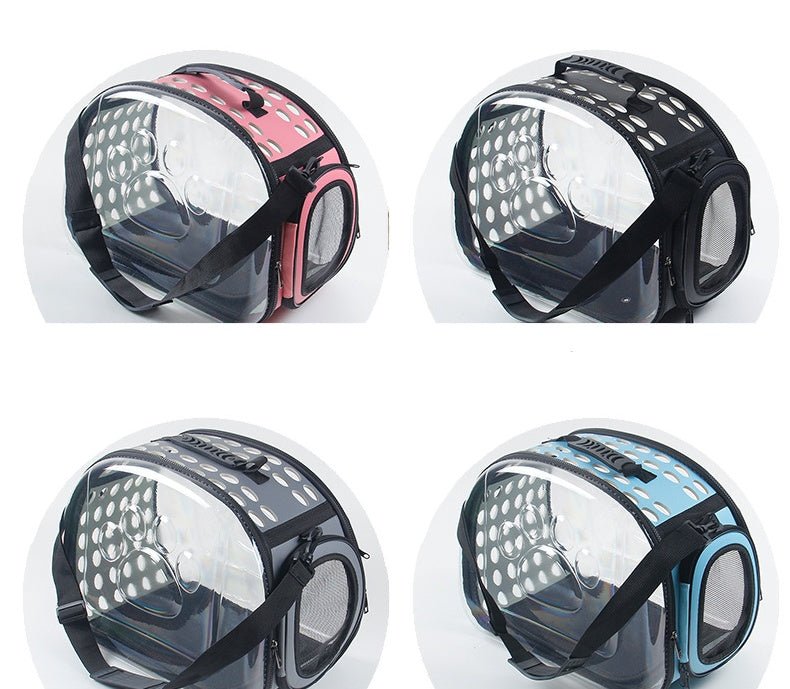 Bag out portable transparent cat dog backpack foldable four-sided breathable Messenger portable cat bag | Luxury Home Accessories | Heulog Glow