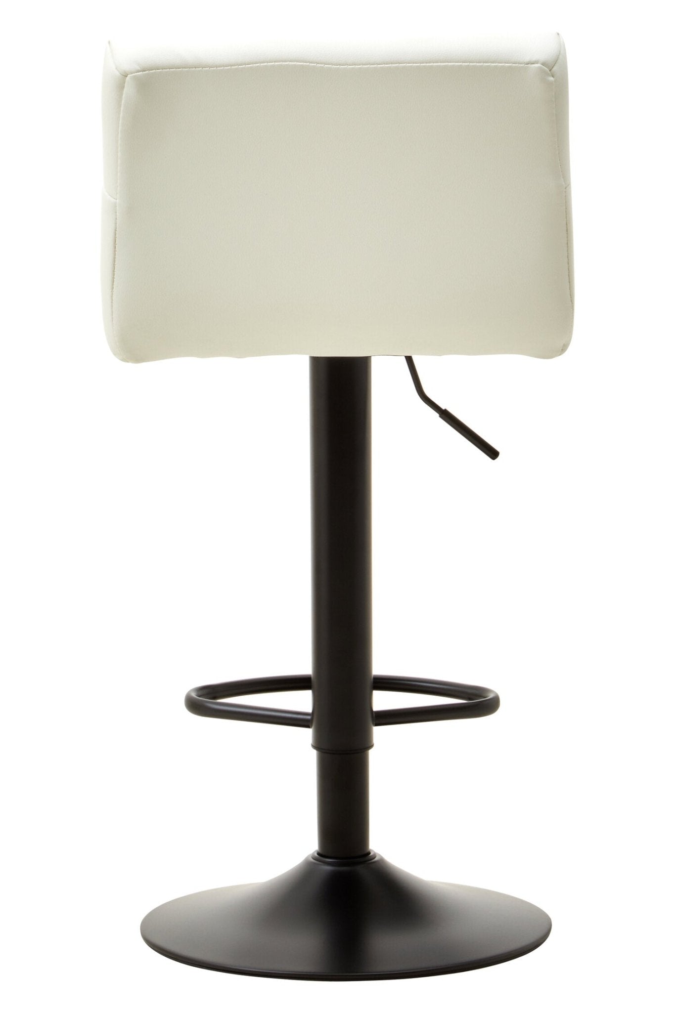 Baina White Leather Effect Bar Stool | Luxury Home Accessories | Heulog Glow