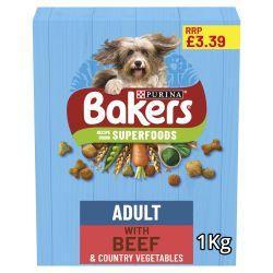 Bakers Dry Dog Food, 1kg Adult, Senior & Puppy | Luxury Home Accessories | Heulog Glow