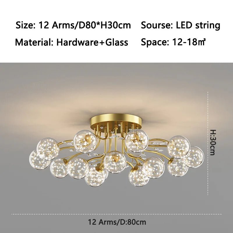 ball G9 led Ceiling Lights for Bedroom Living room decoration indoor lighting | Luxury Home Accessories | Heulog Glow