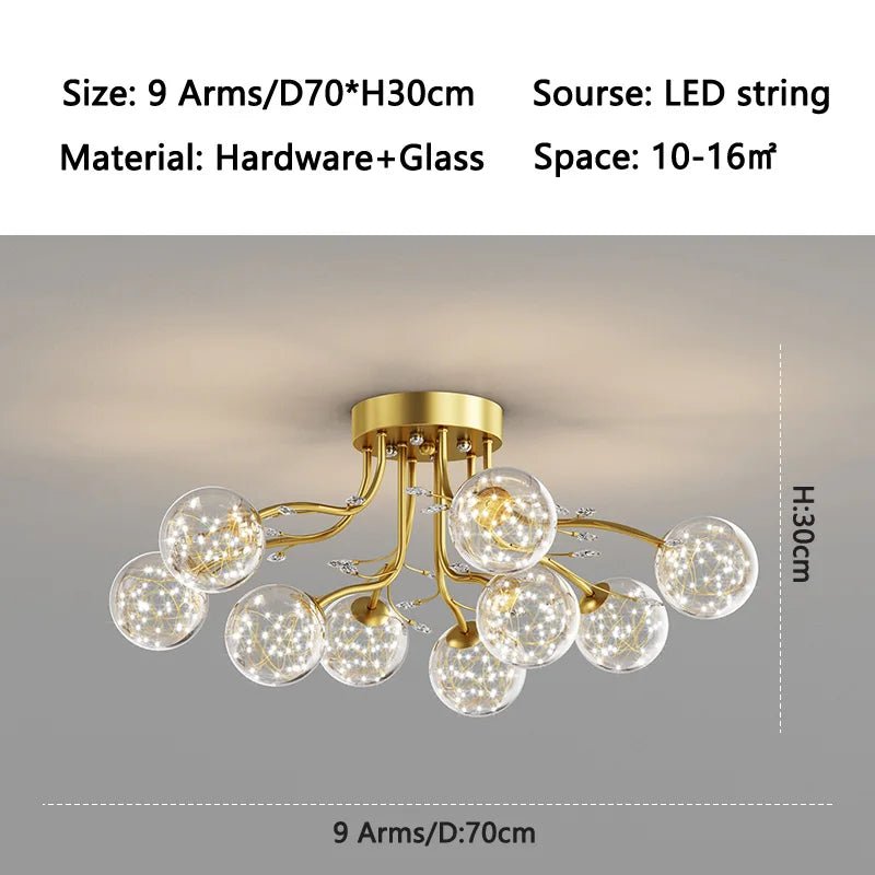 ball G9 led Ceiling Lights for Bedroom Living room decoration indoor lighting | Luxury Home Accessories | Heulog Glow