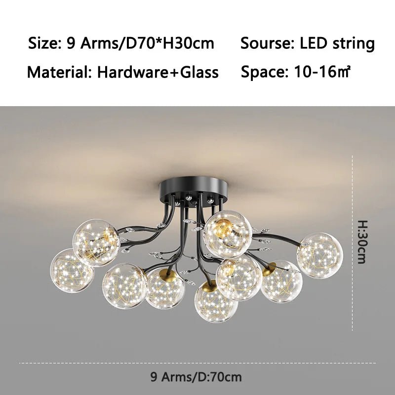 ball G9 led Ceiling Lights for Bedroom Living room decoration indoor lighting | Luxury Home Accessories | Heulog Glow