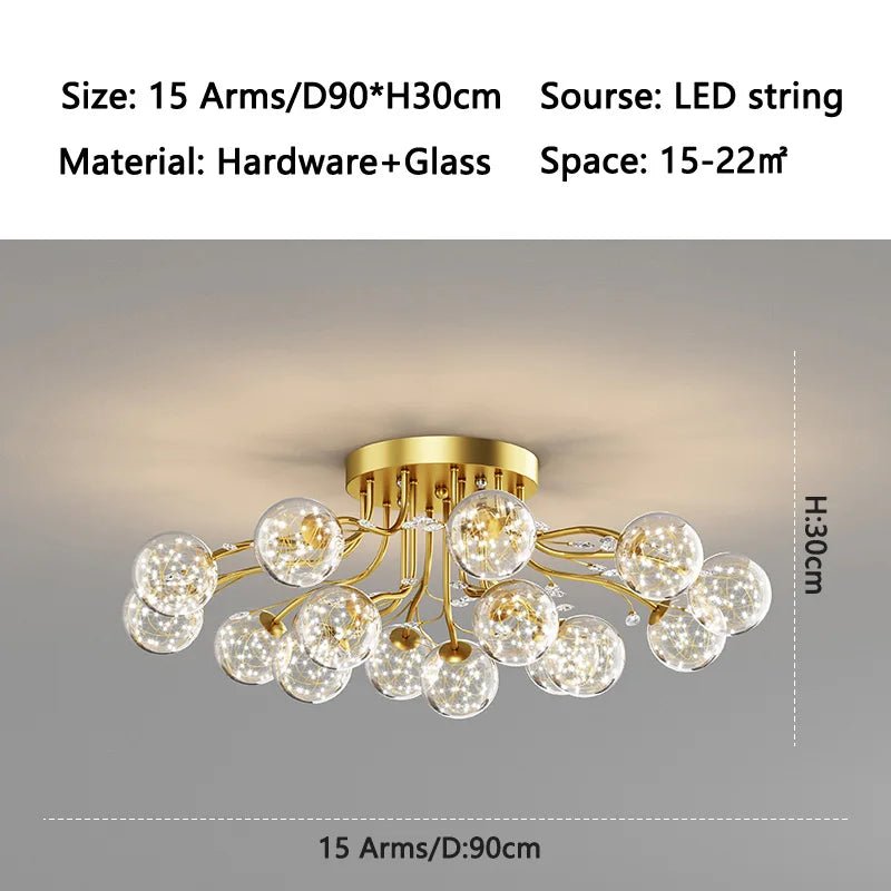 ball G9 led Ceiling Lights for Bedroom Living room decoration indoor lighting | Luxury Home Accessories | Heulog Glow