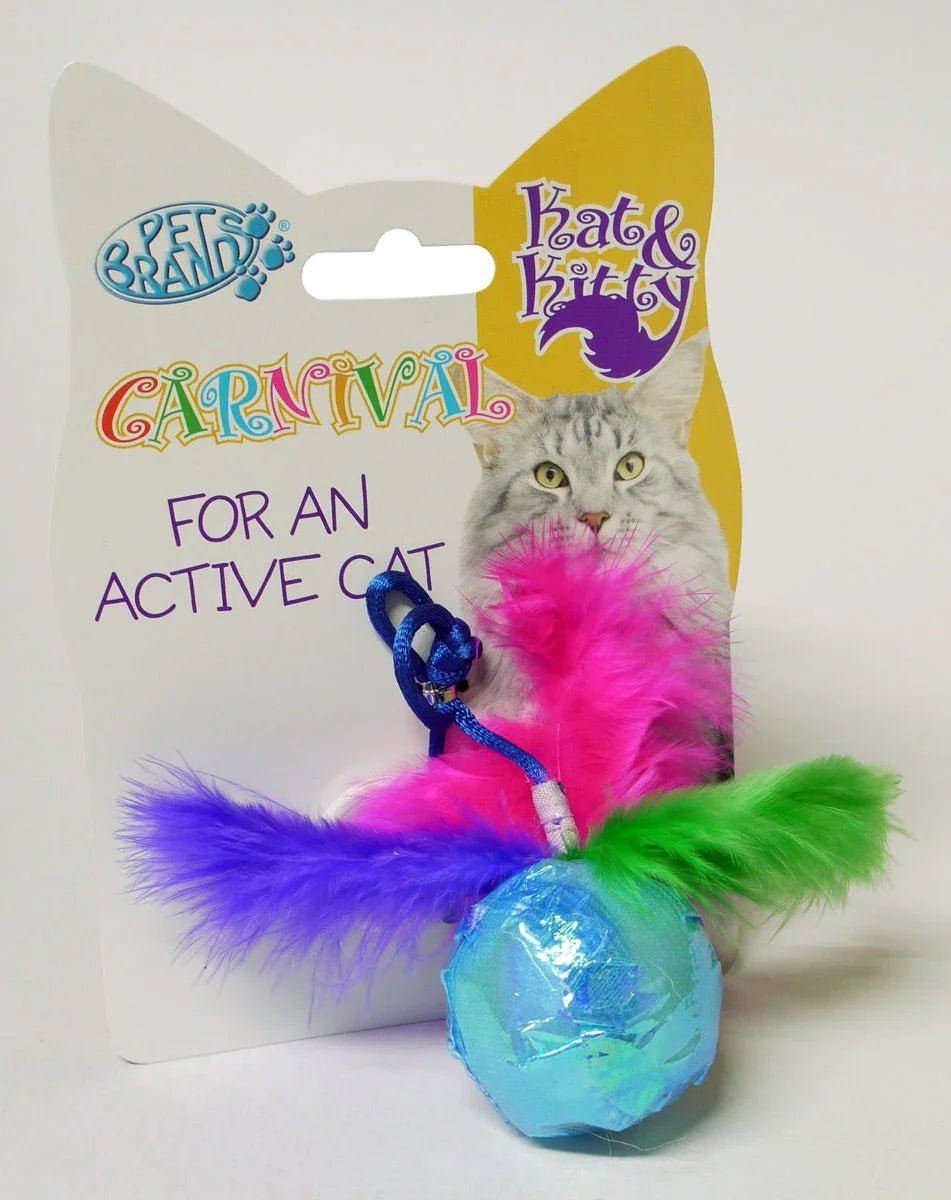 Ball Toy With Feathers | Luxury Home Accessories | Heulog Glow