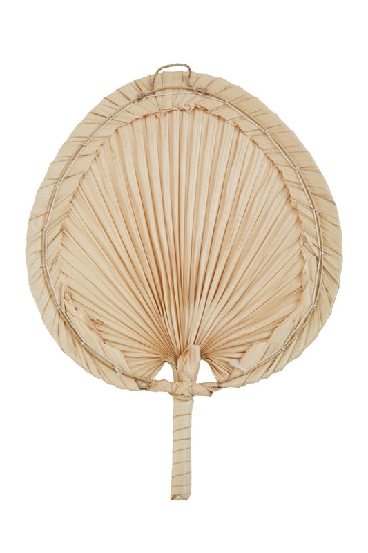 Balta Small Natural Palm Leaf Fan | Luxury Home Accessories | Heulog Glow