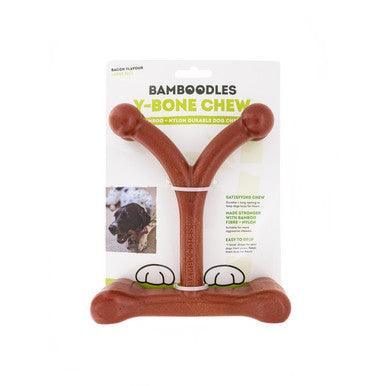 Bamboodles Y Bone Bacon Flavour Large | Luxury Home Accessories | Heulog Glow