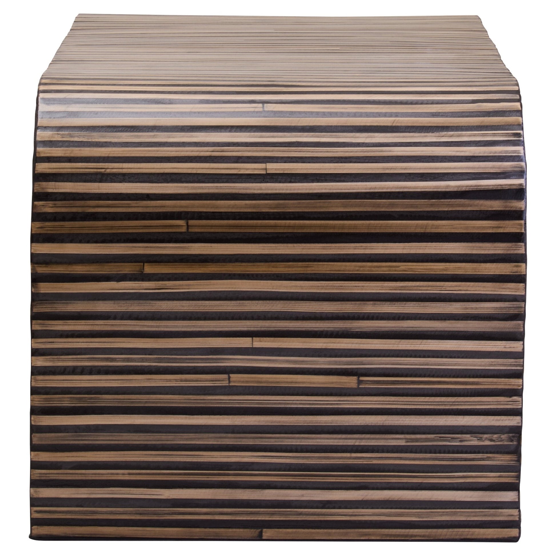 Bambusa Bamboo Inlay Curved Coffee Table | Luxury Home Accessories | Heulog Glow