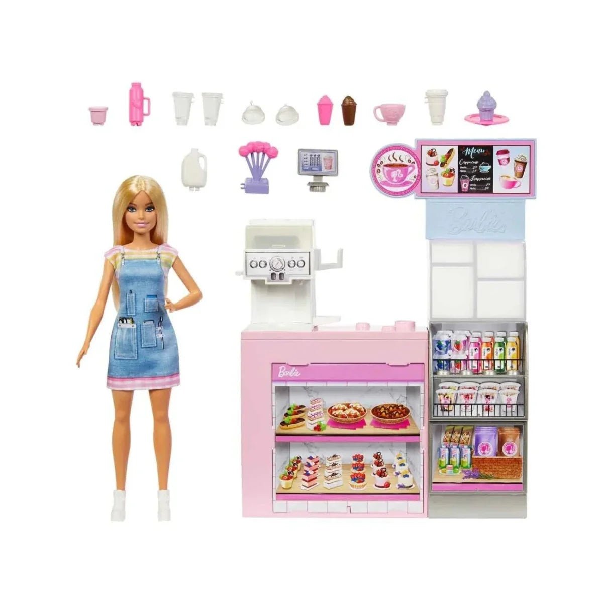 Barbie Coffee Shop Playset | Luxury Home Accessories | Heulog Glow