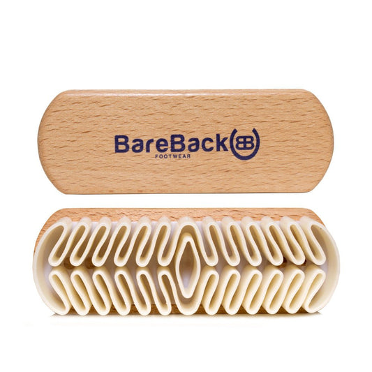 Bareback Footwear Wooden Handled Suede Brush | Luxury Home Accessories | Heulog Glow