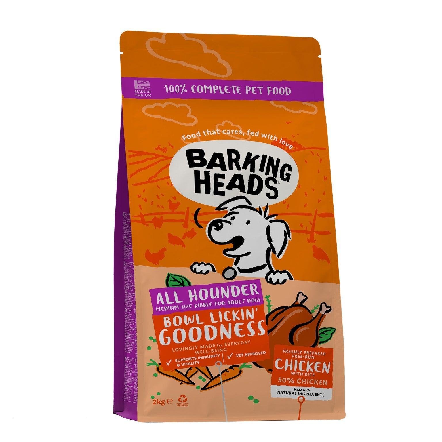 Barking Head All Hound Bowl Chick 4x2kg | Luxury Home Accessories | Heulog Glow