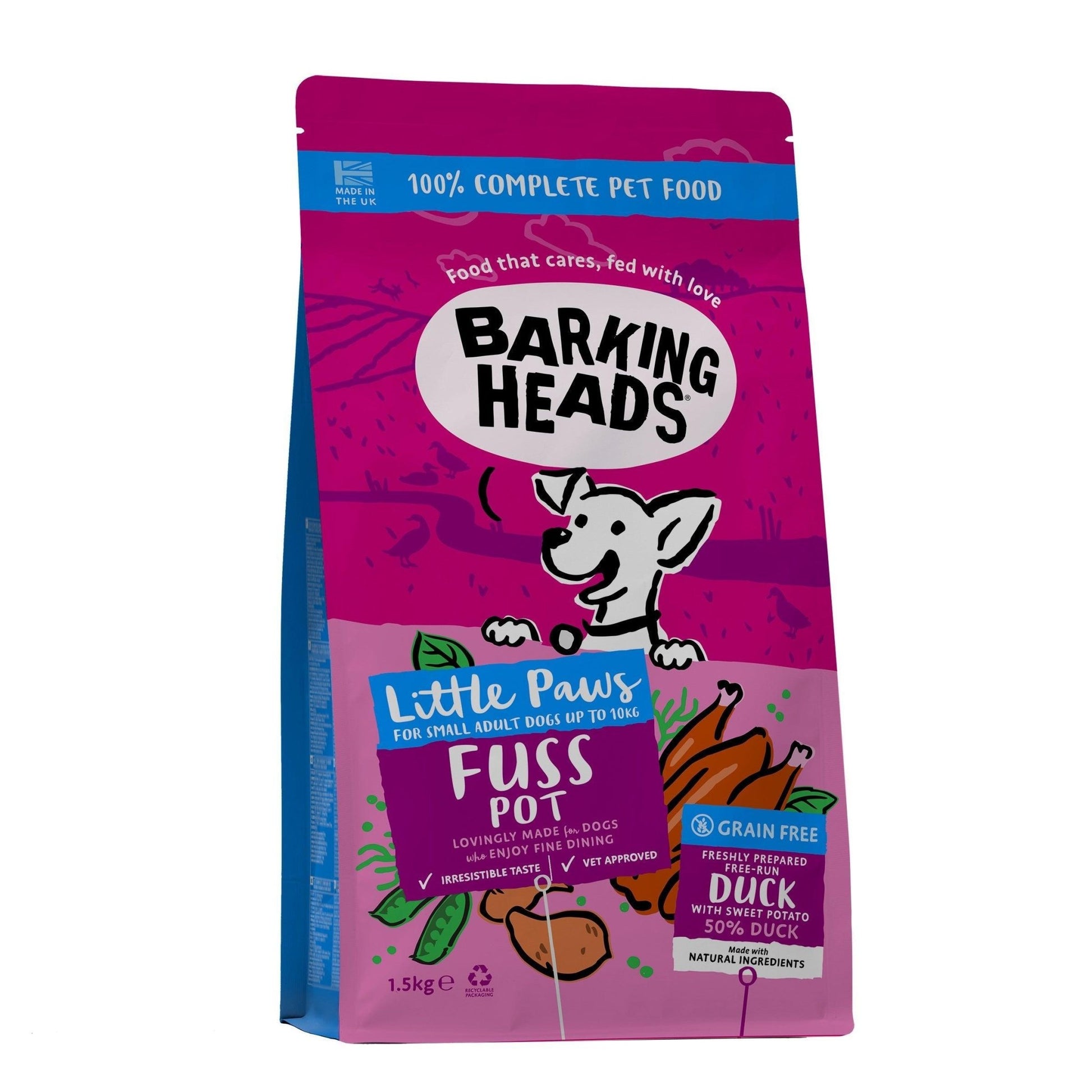 Barking Head Little Paws Fuss Dk 4x1.5kg | Luxury Home Accessories | Heulog Glow