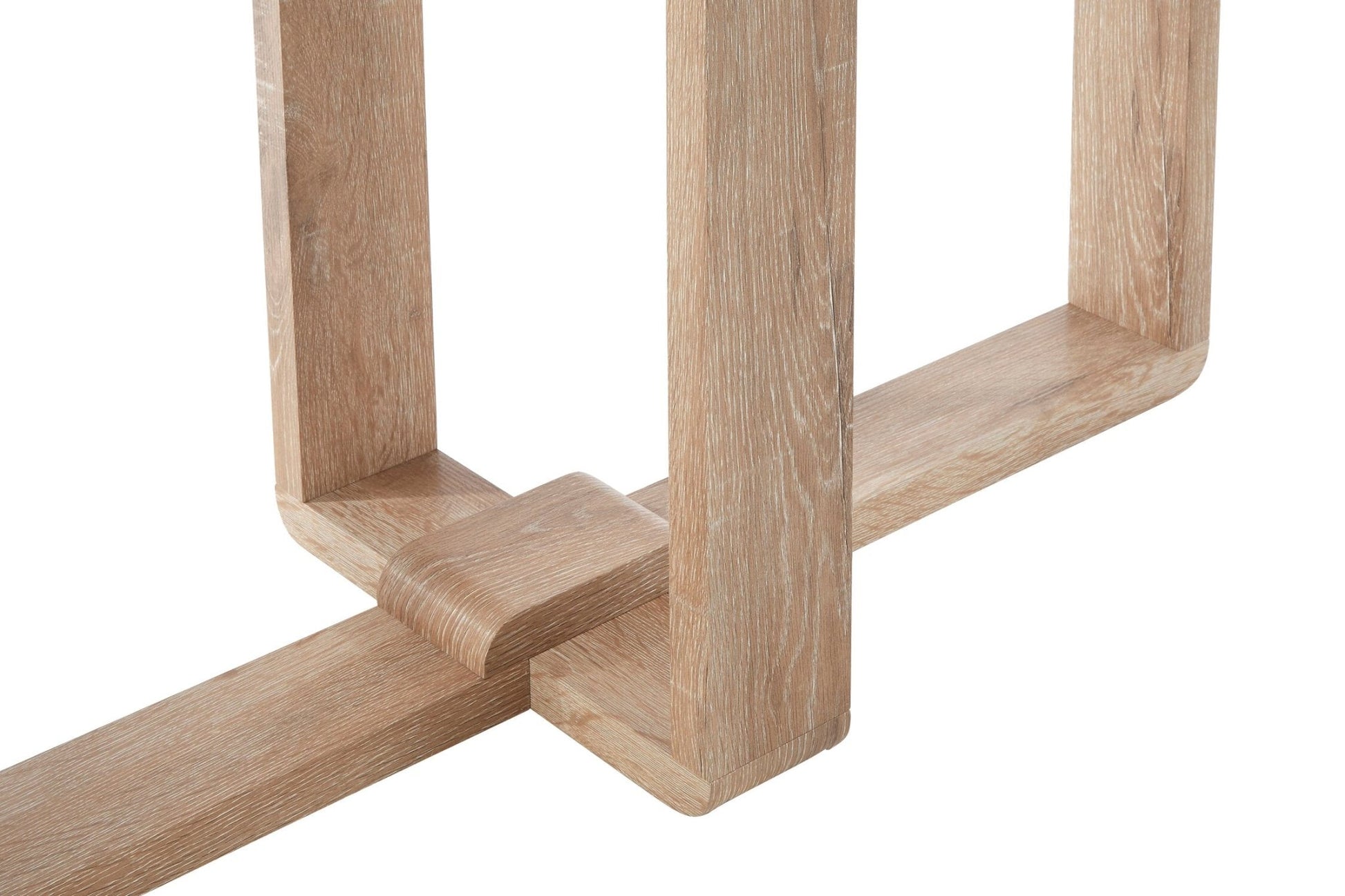Barton Glass Console Table with Wood Effect Legs | Luxury Home Accessories | Heulog Glow