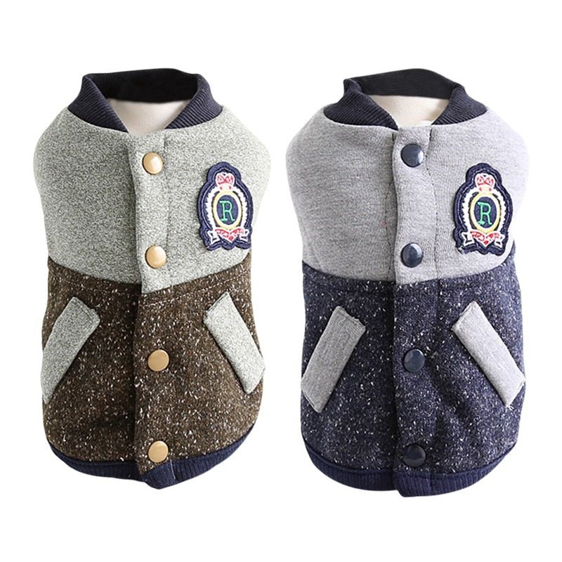 Baseball coat pet two-legged clothes | Luxury Home Accessories | Heulog Glow