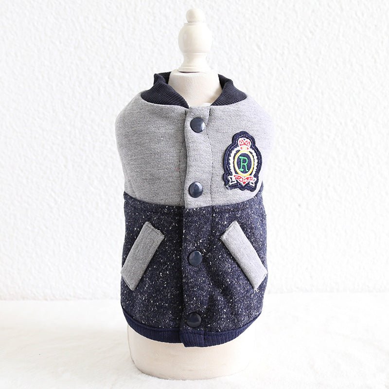 Baseball coat pet two-legged clothes | Luxury Home Accessories | Heulog Glow