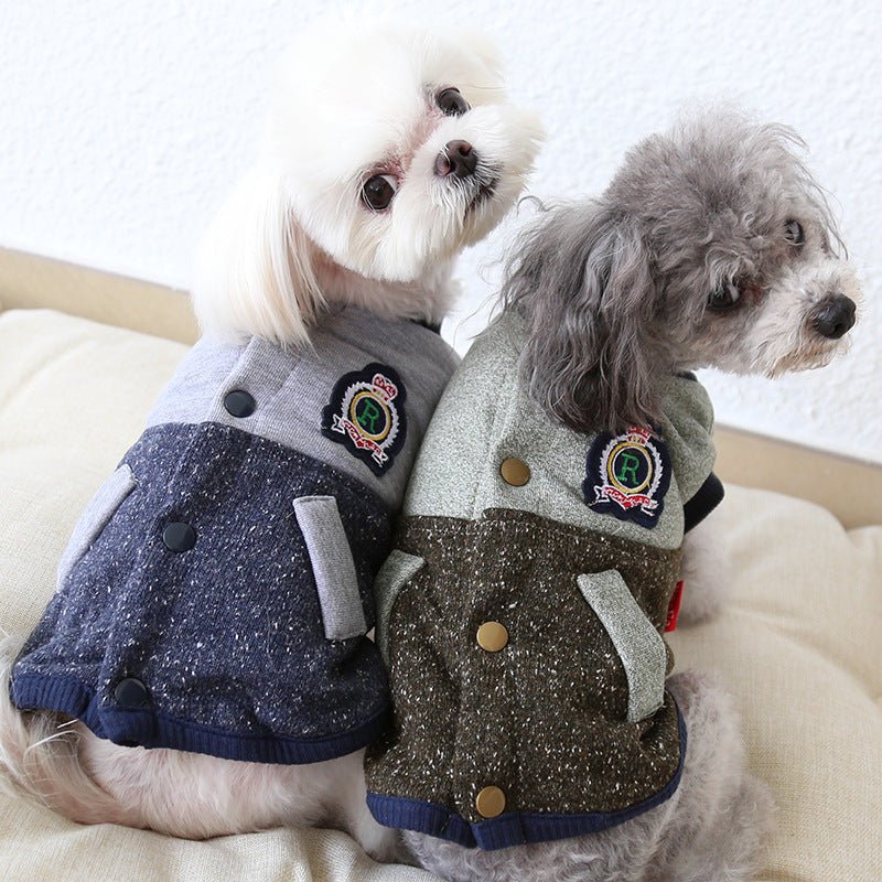 Baseball coat pet two-legged clothes | Luxury Home Accessories | Heulog Glow