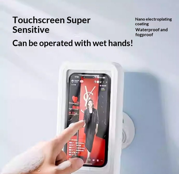 Bathroom Waterproof Mobile Phone Box Bluetooth Speaker Audio Bath TV Stand Mobile Phone Holder 360 Degree Rotation Touch Screen | Luxury Home Accessories | Heulog Glow