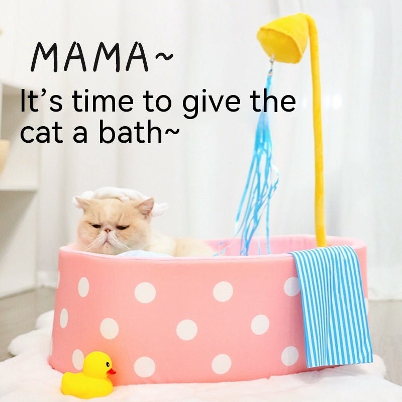 Bathtub Pet Bed Autumn And Winter Warm Nest Cat Dog Deep Sleeping Bed Cat Teaser Toy | Luxury Home Accessories | Heulog Glow