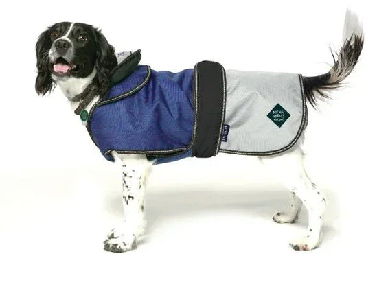 Battersea 2in1 Dog Coat Blue 60cm/24 | Luxury Home Accessories | Heulog Glow