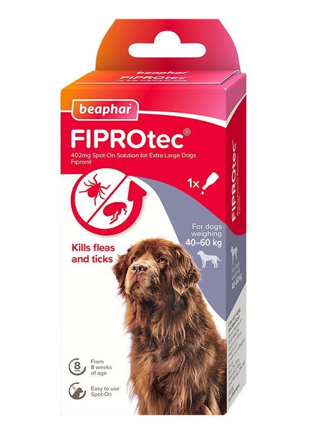 Beaphar FIPORtec Flea & Tick Spot On for Extra Large Dogs (40-60kg) 1 pipette | Luxury Home Accessories | Heulog Glow