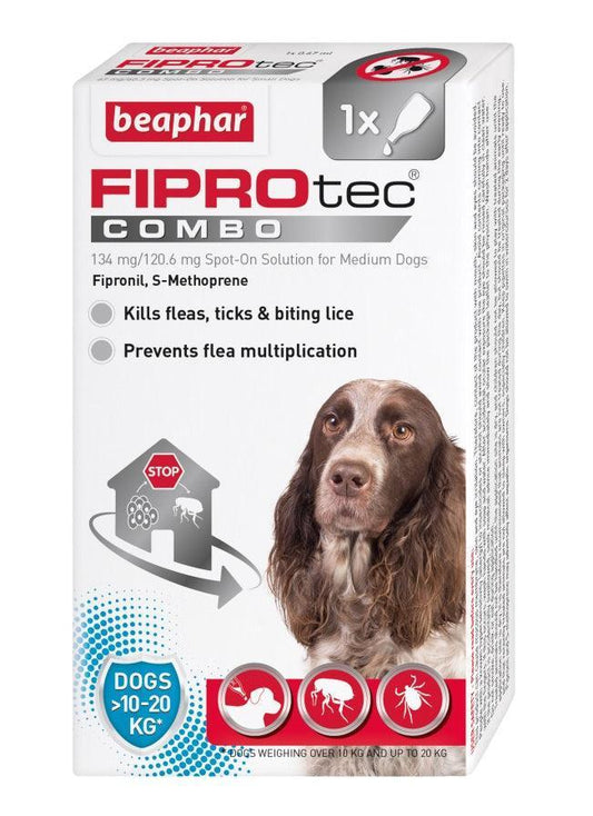 Beaphar FIPROtec COMBO Med Dog 1 pip x6 | Luxury Home Accessories | Heulog Glow