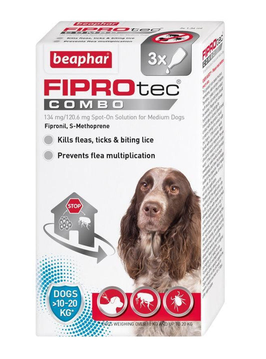 Beaphar FIPROtec COMBO Med Dog 3 pip x6 | Luxury Home Accessories | Heulog Glow