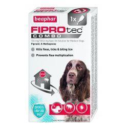 Beaphar FIPROtec COMBO Spot On for Medium Dogs 1 Months | Luxury Home Accessories | Heulog Glow