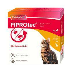Beaphar FIPROtec Spot On Cat 4 pipette (4 Month) | Luxury Home Accessories | Heulog Glow