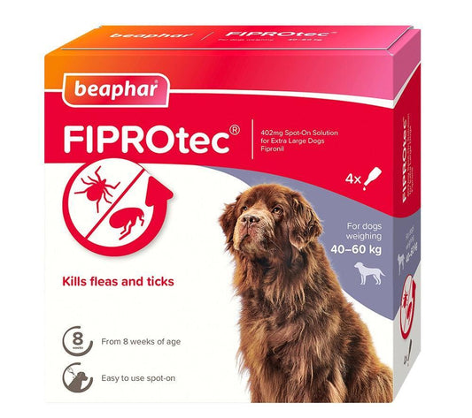 Beaphar FIPROtec XLarge Dog 4 pipette x6 | Luxury Home Accessories | Heulog Glow