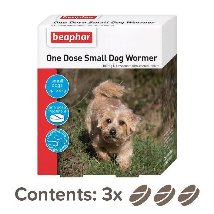 Beaphar One Dose Worming Tablets Small Dog & Puppy (up to 6kg) 3 Tablets | Luxury Home Accessories | Heulog Glow